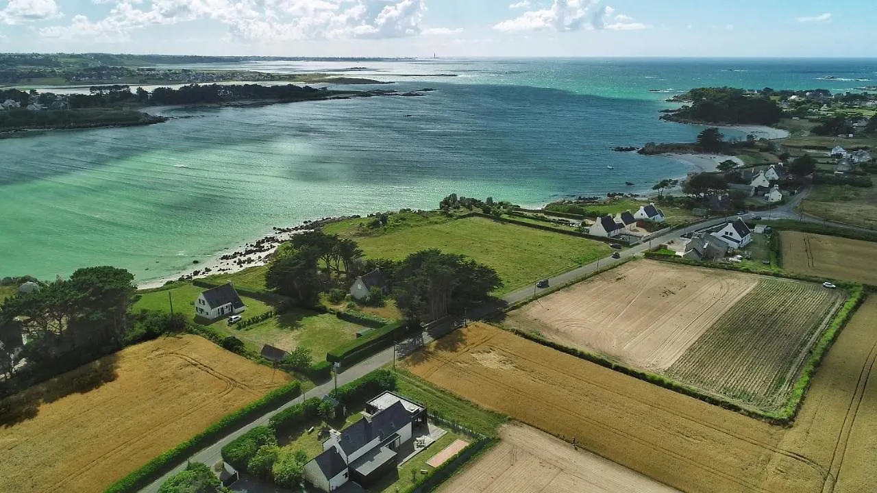 Ty Marie Neiz Vran - Villa Luxe Vue Mer, 80 Metres De La Plage Kerlouan Francja